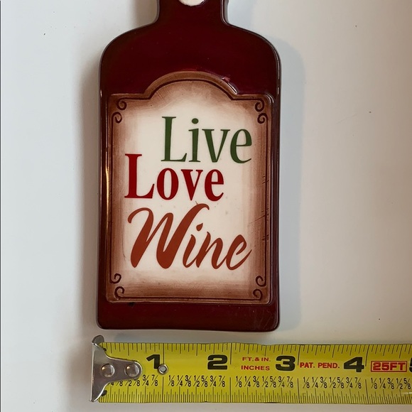 Live Love Wine by Grasslands Road ceramic wall - Picture 4 of 4